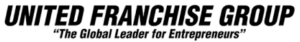 United Franchise Group logo with the tagline "The Global Leader for Entrepreneurs" beneath it in quotation marks.